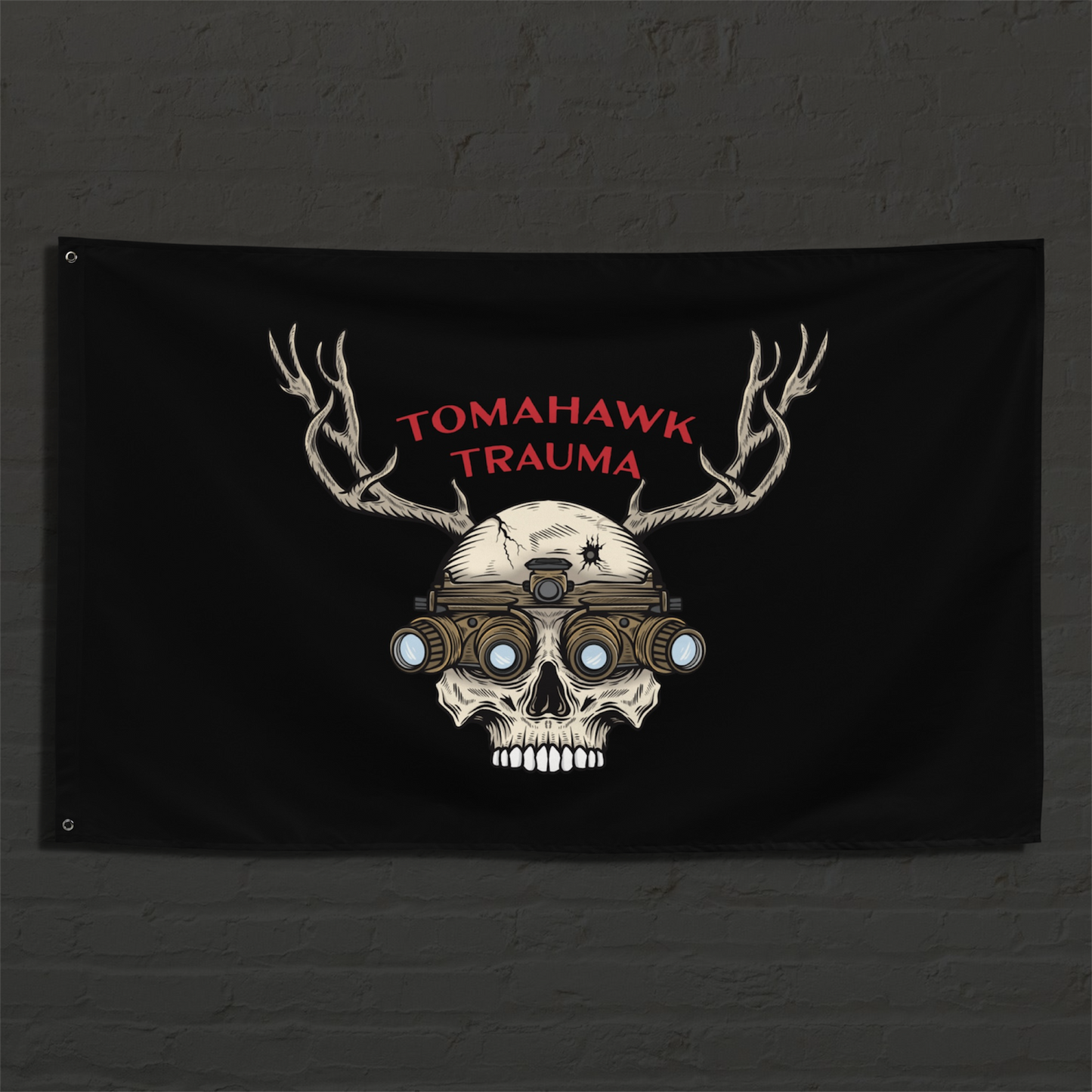 Antler Skull Flag